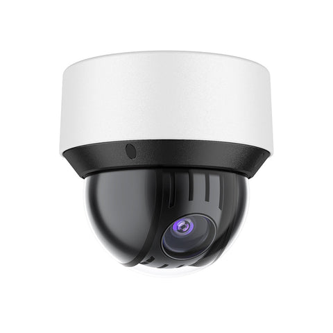 4MP 25X Optical Zoom Outdoor PoE PTZ High Speed Dome Camera, IK10 Vandal-Resistant, 4.8-12 mm Lens, 164 ft Color Night Vision, Intelligent Behavior Analysis, AI Detection