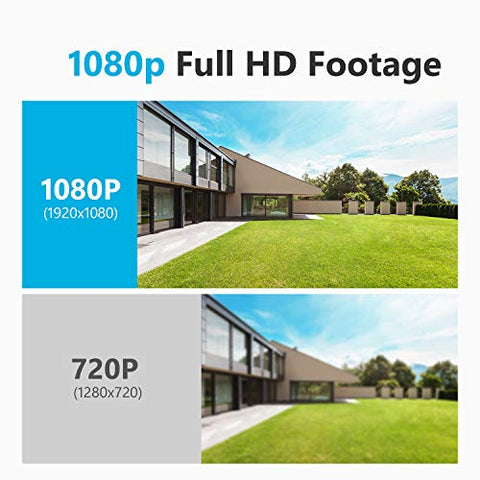 WiFi Kit Videosorveglianza 1080P 8 Canali NVR Con 4 IP Telecamere Senza HDD