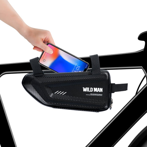 Bike Top Tube Bag, Bicycle Front Frame Pouch, Waterproof & Large Capacity Cycling Accessories Pouch, for MTB Mountain Road Bike