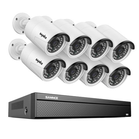 16 Channel 4K PoE Security Camera System, 8MP Outdoor PoE IP Cameras, ONVIF Supported NVR, Two-Way Audio, Smart Human/Vehicle Detection